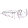 Оранжерия със стоманена рамка зелена 80 м² 20x4x2 м