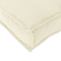 Кремава палетна възглавница 60 x 60 x 12 см Oxford Fabric