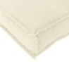 Кремава палетна възглавница 60 x 60 x 12 см Oxford Fabric
