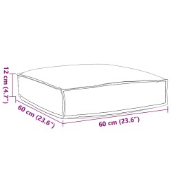 Черна подложка за палети 60x60x12 см Полиестер