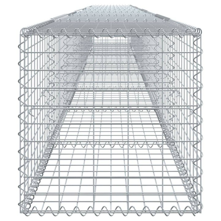 Габионна кошница с покритие, 800x50x50 см, поцинковано желязо