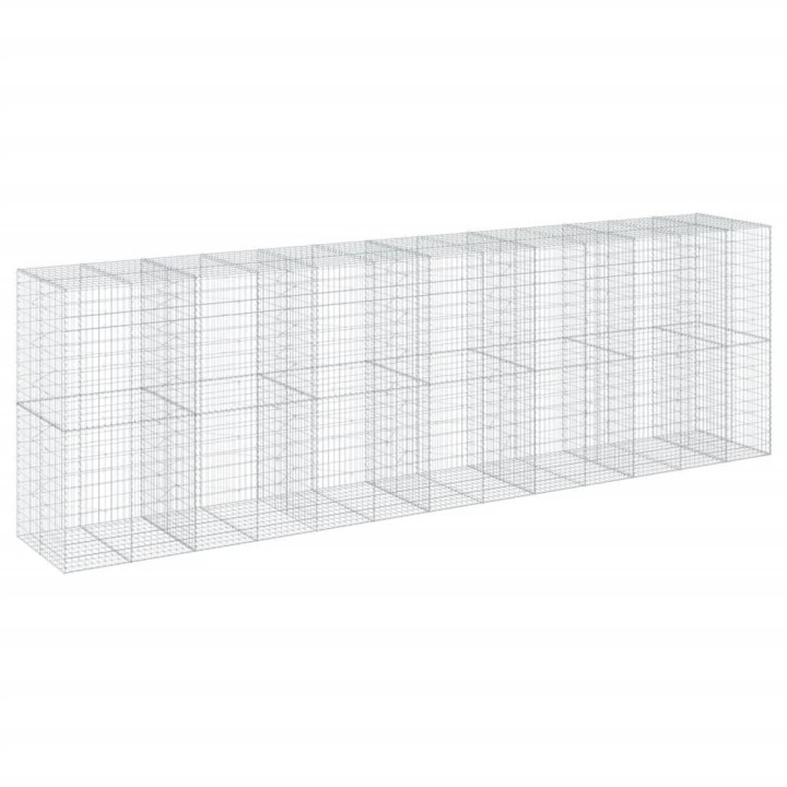 Габионна кошница с покритие, 650x100x200 см, поцинковано желязо