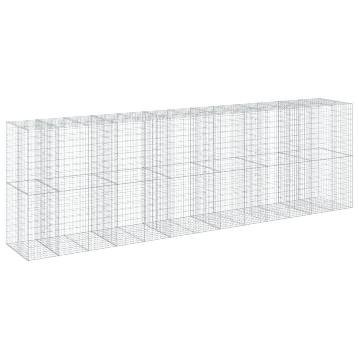 Габионна кошница с покритие, 650x100x200 см, поцинковано желязо