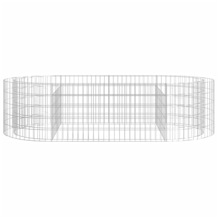 Габион повдигната леха, поцинковано желязо, 200x100x50 cм
