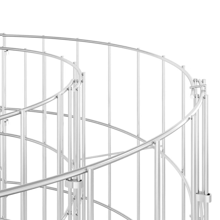 Габион повдигната леха, поцинковано желязо, 200x100x50 cм