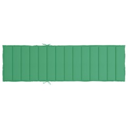 Шалте за шезлонг, зелено, 200x70x3 см, Оксфорд плат
