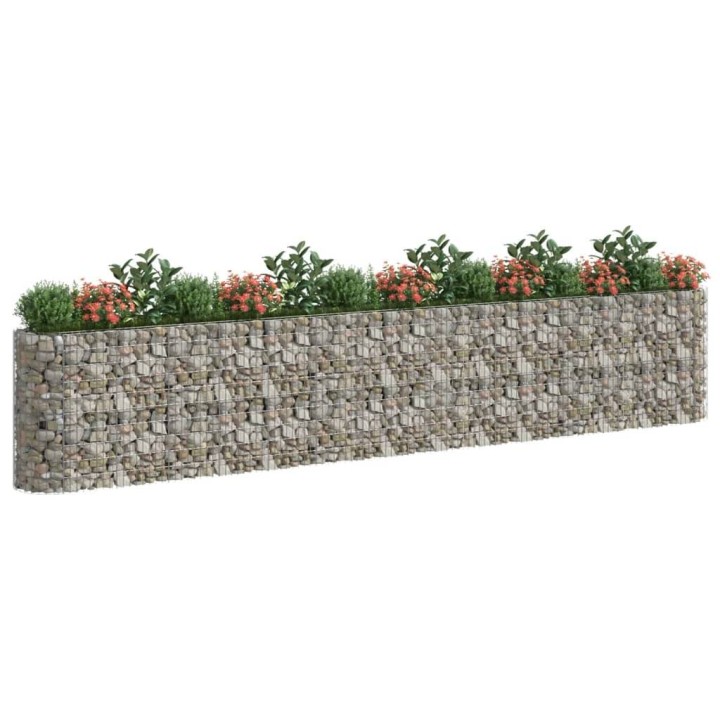 Габион повдигната леха, поцинковано желязо, 540x50x100 cм