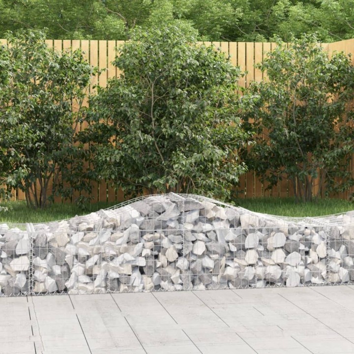 Дъговидна габионна кошница 200x50x40/60 см поцинковано желязо