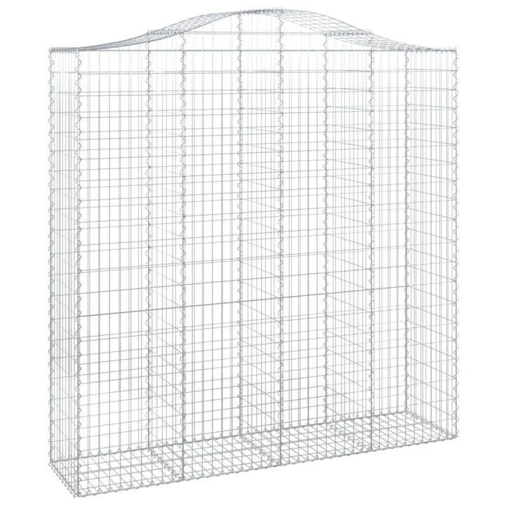Дъговидна габионна кошница 200x50x200/220 см поцинковано желязо