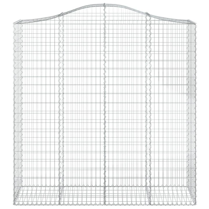 Дъговидна габионна кошница 200x50x200/220 см поцинковано желязо