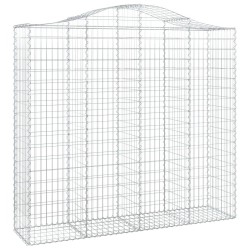 Дъговидна габионна кошница 200x50x180/200 см поцинковано желязо