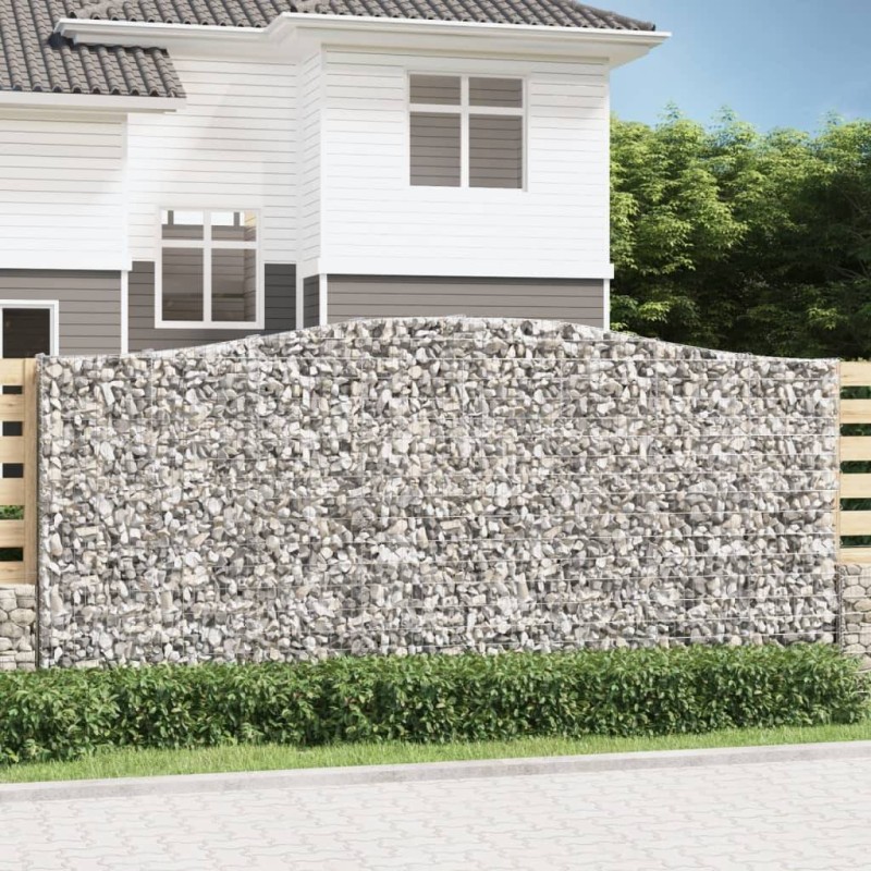 Дъговидна габионна кошница 400x30x180/200 см поцинковано желязо Дъговидна габионна кошница 400x30x180/200 см поцинковано желязо