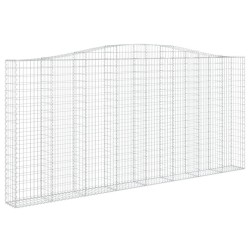 Дъговидна габионна кошница 400x30x180/200 см поцинковано желязо