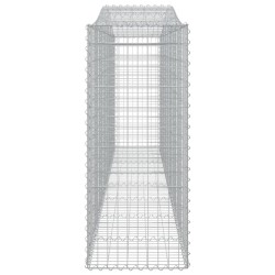 Дъговидна габионна кошница 400x50x120/140 см поцинковано желязо