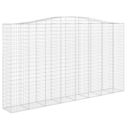 Дъговидна габионна кошница 400x50x220/240 см поцинковано желязо