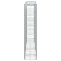Дъговидна габионна кошница 400x50x220/240 см поцинковано желязо