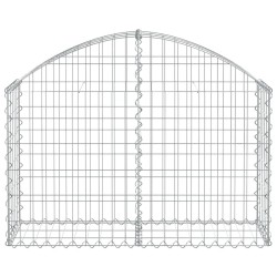 Дъговидна габионна кошница 100x30x60/80 см поцинковано желязо