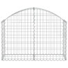 Дъговидна габионна кошница 100x30x60/80 см поцинковано желязо
