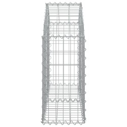 Дъговидна габионна кошница 100x30x60/80 см поцинковано желязо
