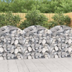 Дъговидна габионна кошница 100x50x100/120 см поцинковано желязо