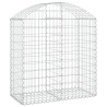 Дъговидна габионна кошница 100x50x100/120 см поцинковано желязо