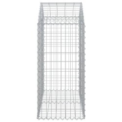 Дъговидна габионна кошница 100x50x100/120 см поцинковано желязо