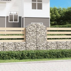Дъговидна габионна кошница 100x50x140/160 см поцинковано желязо