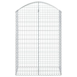 Дъговидна габионна кошница 100x50x140/160 см поцинковано желязо