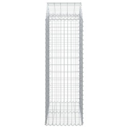 Дъговидна габионна кошница 100x50x140/160 см поцинковано желязо