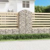 Дъговидна габионна кошница 100x50x200/220 см поцинковано желязо
