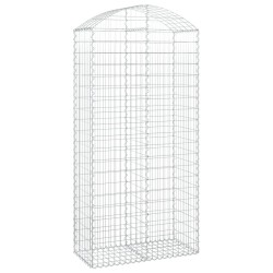 Дъговидна габионна кошница 100x50x200/220 см поцинковано желязо