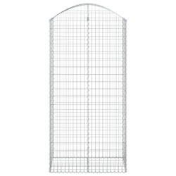 Дъговидна габионна кошница 100x50x200/220 см поцинковано желязо