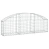 Дъговидна габионна кошница 150x30x40/60 см поцинковано желязо