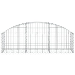 Дъговидна габионна кошница 150x30x40/60 см поцинковано желязо