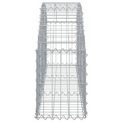 Дъговидна габионна кошница 150x30x40/60 см поцинковано желязо