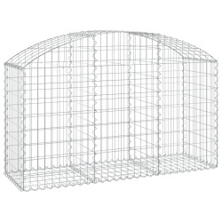 Дъговидна габионна кошница 150x50x80/100 см поцинковано желязо