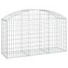 Дъговидна габионна кошница 150x50x80/100 см поцинковано желязо
