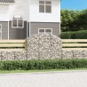 Дъговидна габионна кошница 150x50x120/140 см поцинковано желязо