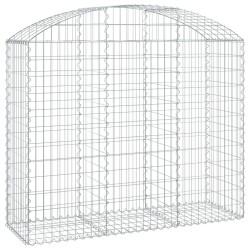 Дъговидна габионна кошница 150x50x120/140 см поцинковано желязо
