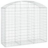 Дъговидна габионна кошница 150x50x120/140 см поцинковано желязо