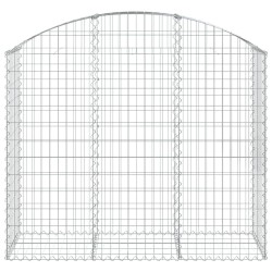 Дъговидна габионна кошница 150x50x120/140 см поцинковано желязо