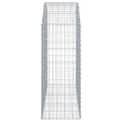 Дъговидна габионна кошница 150x50x120/140 см поцинковано желязо