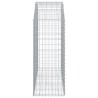 Дъговидна габионна кошница 150x50x120/140 см поцинковано желязо