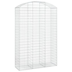 Дъговидна габионна кошница 150x50x220/240 см поцинковано желязо
