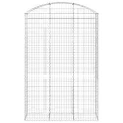 Дъговидна габионна кошница 150x50x220/240 см поцинковано желязо