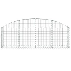 Дъговидна габионна кошница 200x30x60/80 см поцинковано желязо