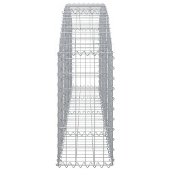 Дъговидна габионна кошница 200x30x60/80 см поцинковано желязо