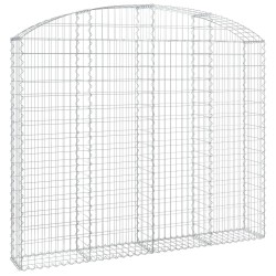Дъговидна габионна кошница 200x30x160/180 см поцинковано желязо