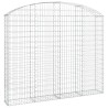 Дъговидна габионна кошница 200x30x160/180 см поцинковано желязо