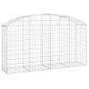 Дъговидна габионна кошница 200x50x100/120 см поцинковано желязо